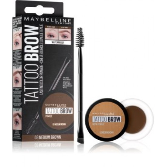 TATOO BROW Waterproof Pomade Maybelline